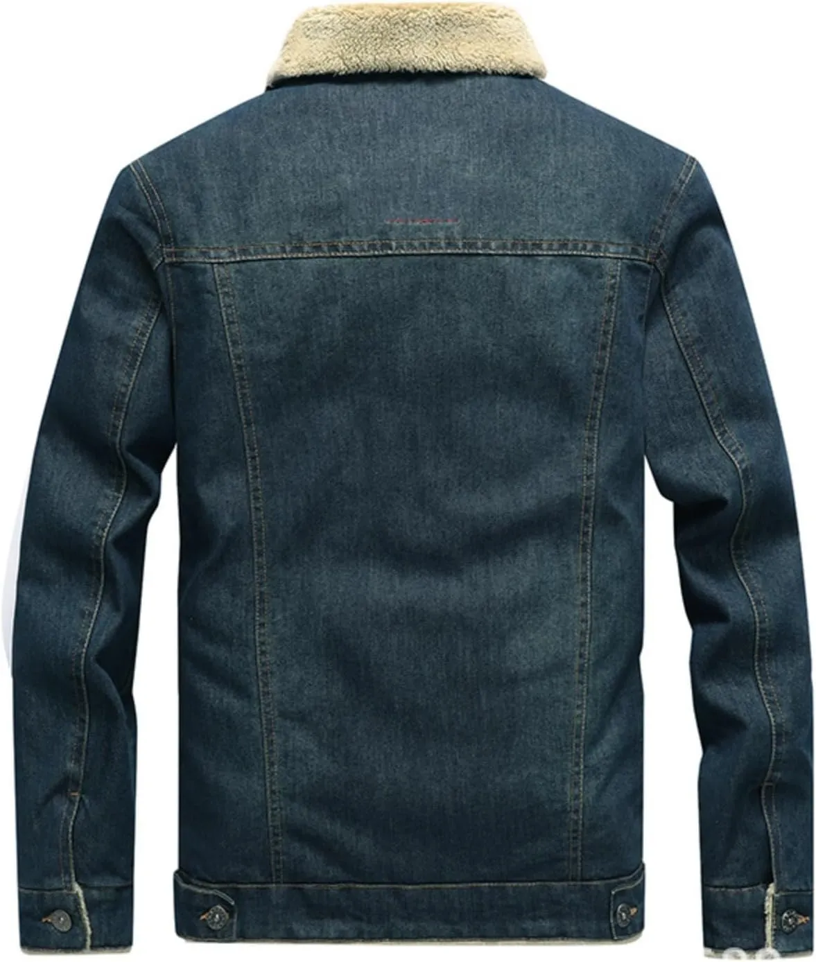 Autumn and Winter Denim Jacket, Casual Fleece Lined Thickened Denim Jacket