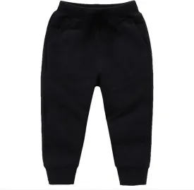 Baby Girls Boy's Pants Toddler Cotton Pull on Jogger Kids Solid Elastic Waist Sweatpants Baggy Sport Pants