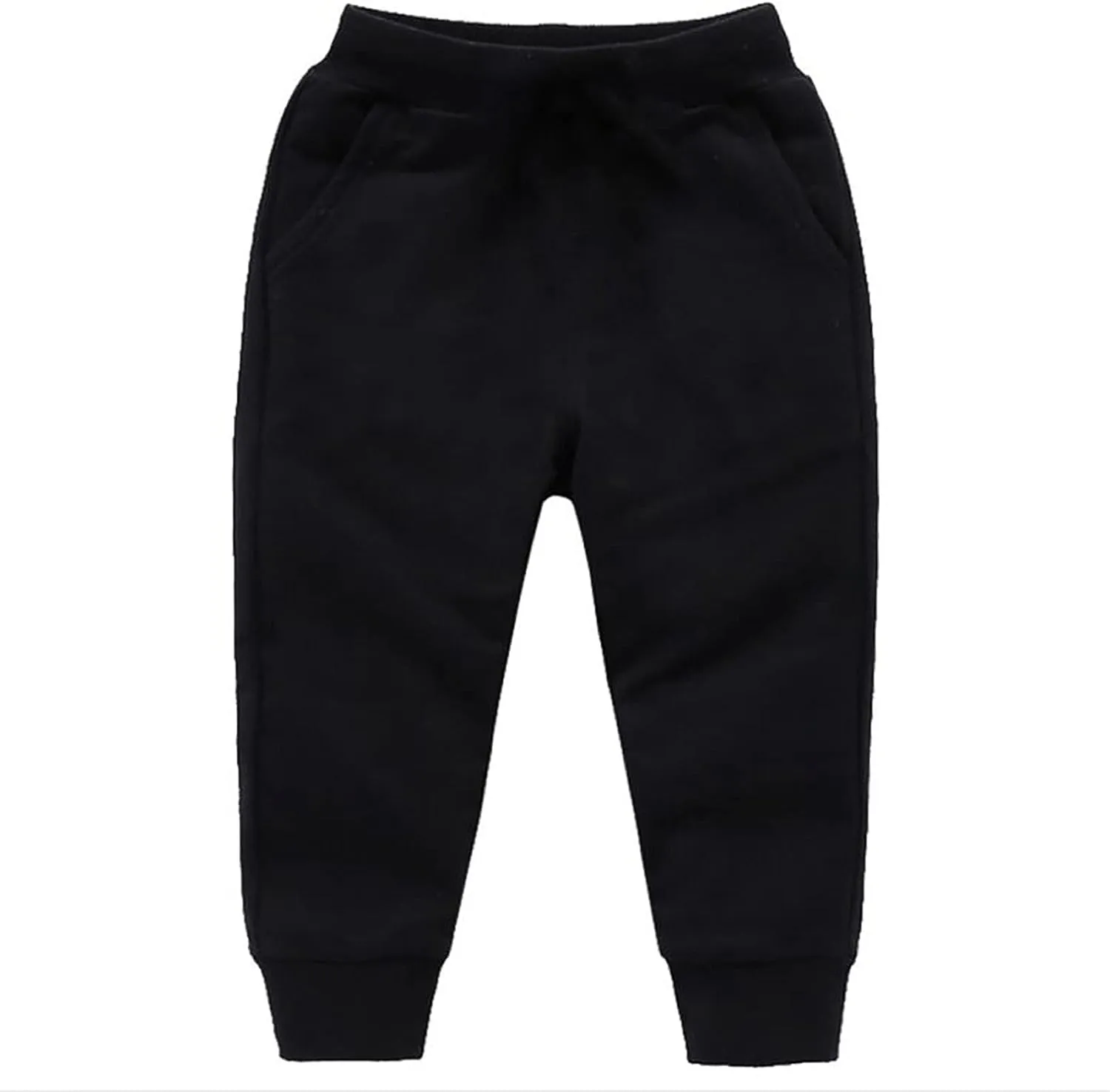 Baby Girls Boy's Pants Toddler Cotton Pull on Jogger Kids Solid Elastic Waist Sweatpants Baggy Sport Pants