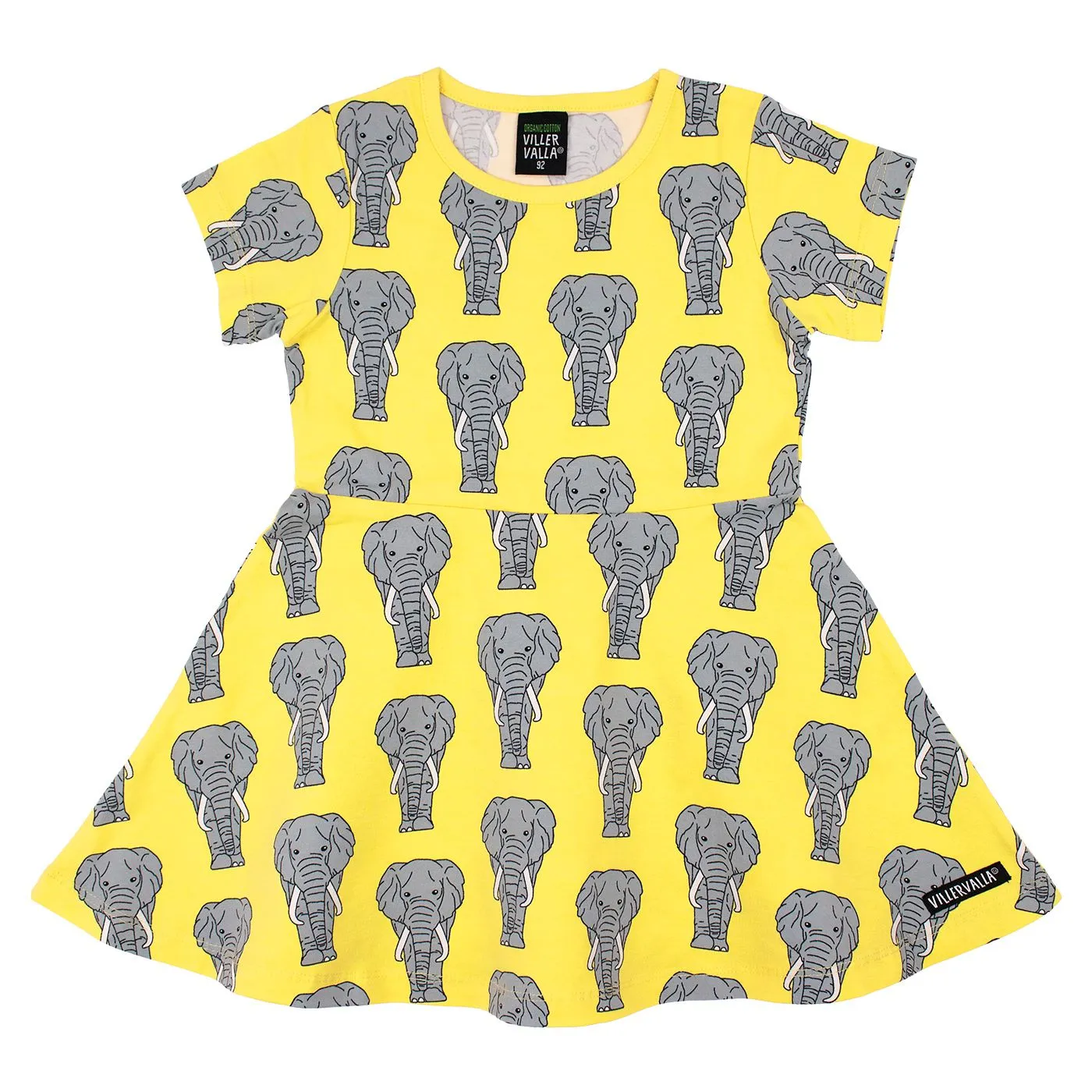 Elephant Half Circle Short Sleeve Dress