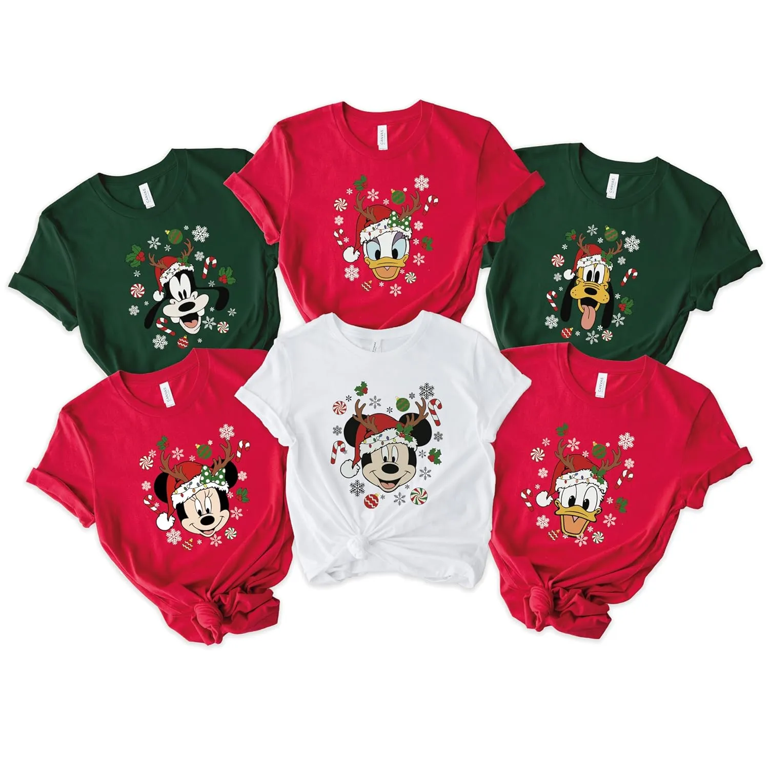 Family Christmas Shirts 2024  Matching Christmas T-Shirts & Sweatshirts for Women, Men & Kids | Holiday Family Outfits for Christmas Vacation (Design-1)