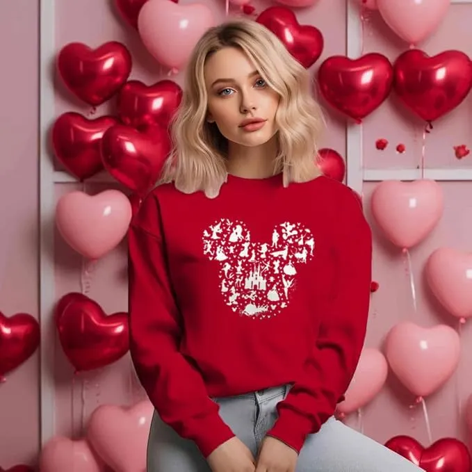 Magic Kingdom Castle Sweatshirts For Women Castle Fairy Graphic Sweatshirt Family Holiday Vacation Casual Pullover