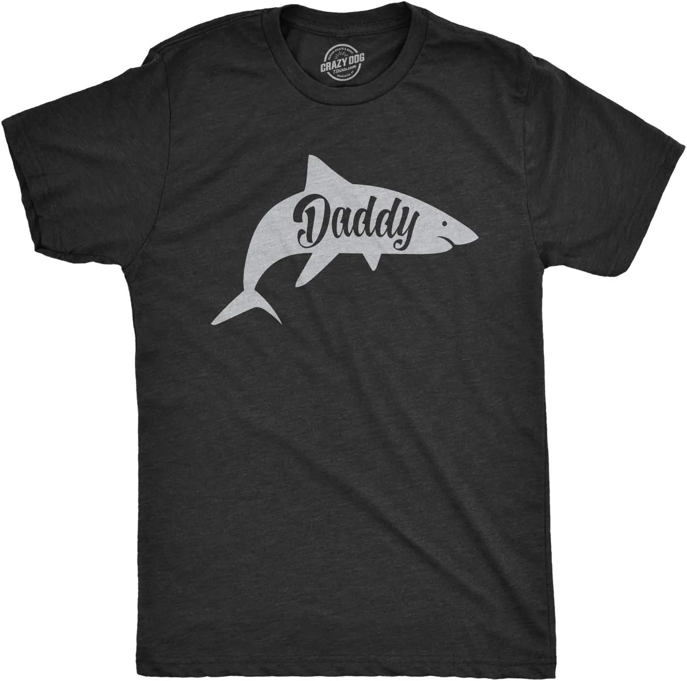Mens Daddy Shark T Shirt Cute Funny Family Cool Best Dad Vacation Tee for Guys
