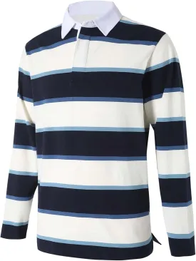 Mens Polo Shirts Striped Cotton Moisture Wicking Classic Collared Casual Golf Shirts for Men