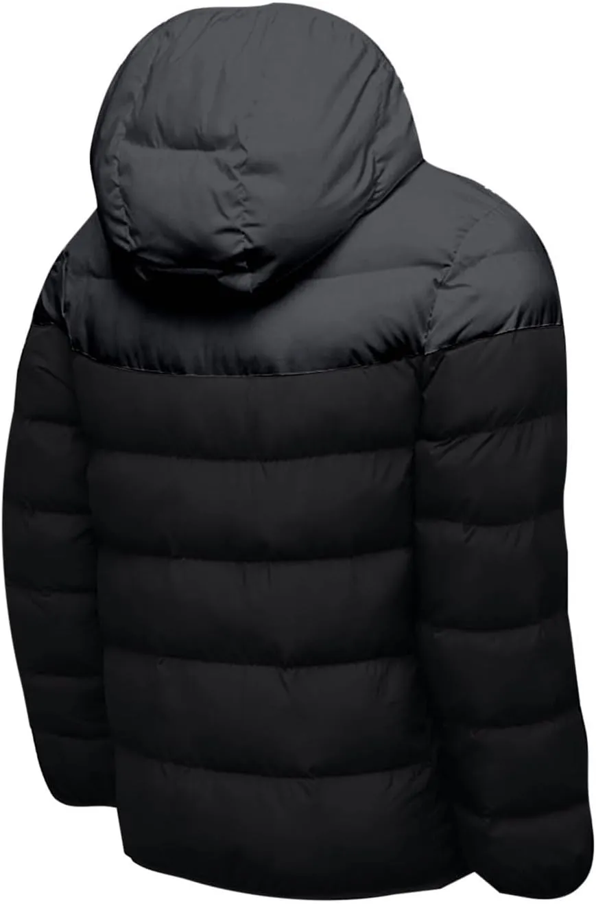 Mens Puffer Jacket Color Block Down Jacket Lightweight Insulated Jacket Padded Quilted Jacket Warm Hoode Winter Coat