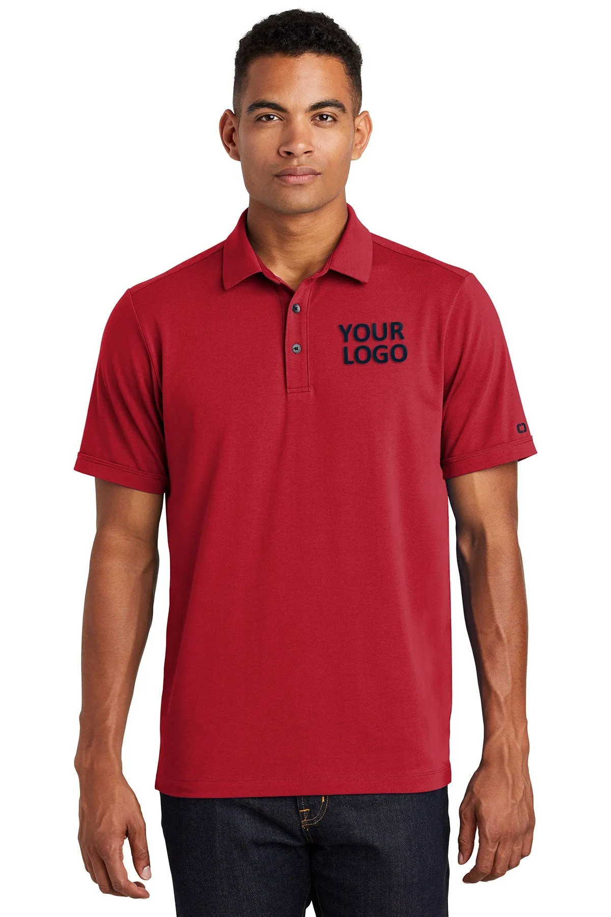 OGIO Limit Branded Polos, Signal Red