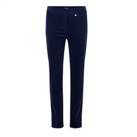 Robell Rose Cord Trousers Navy