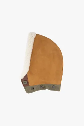 Shearling Close Fit Hood - Tan / Natural