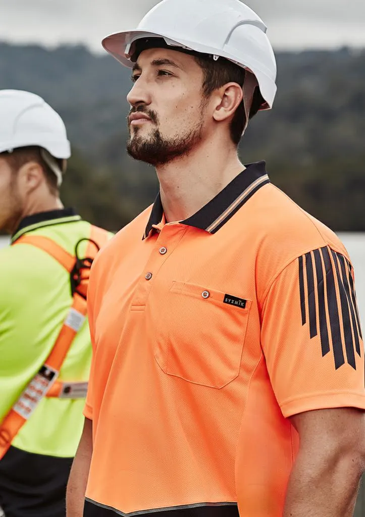 Syzmik ZH315 Men's Hi-Vis Flux Short Sleeve Polo