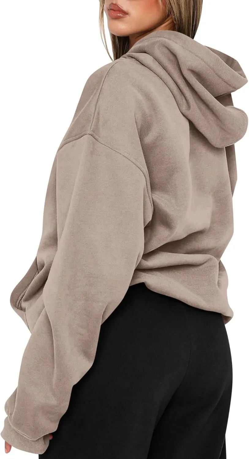 TICTICMIMI Women's Hoodies Sweatshirts Cute Long Sleeve Tops Loose Fleece Pullover Shirts with Pocket