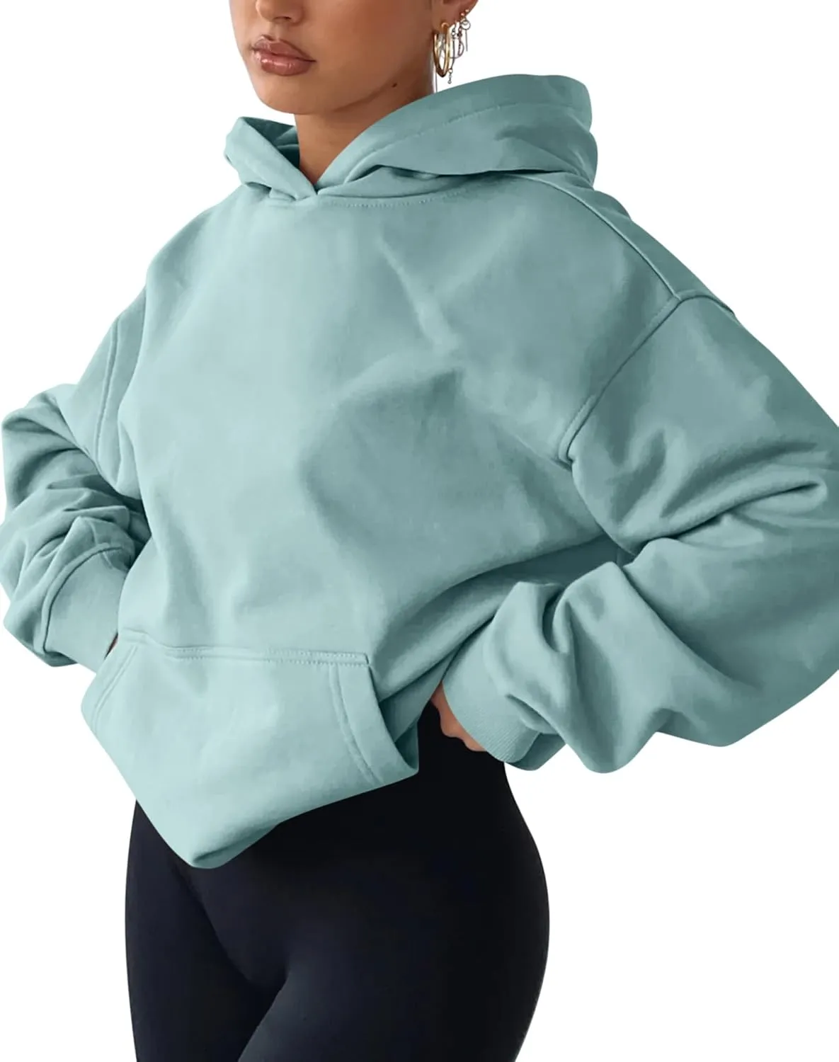 TICTICMIMI Women's Hoodies Sweatshirts Cute Long Sleeve Tops Loose Fleece Pullover Shirts with Pocket
