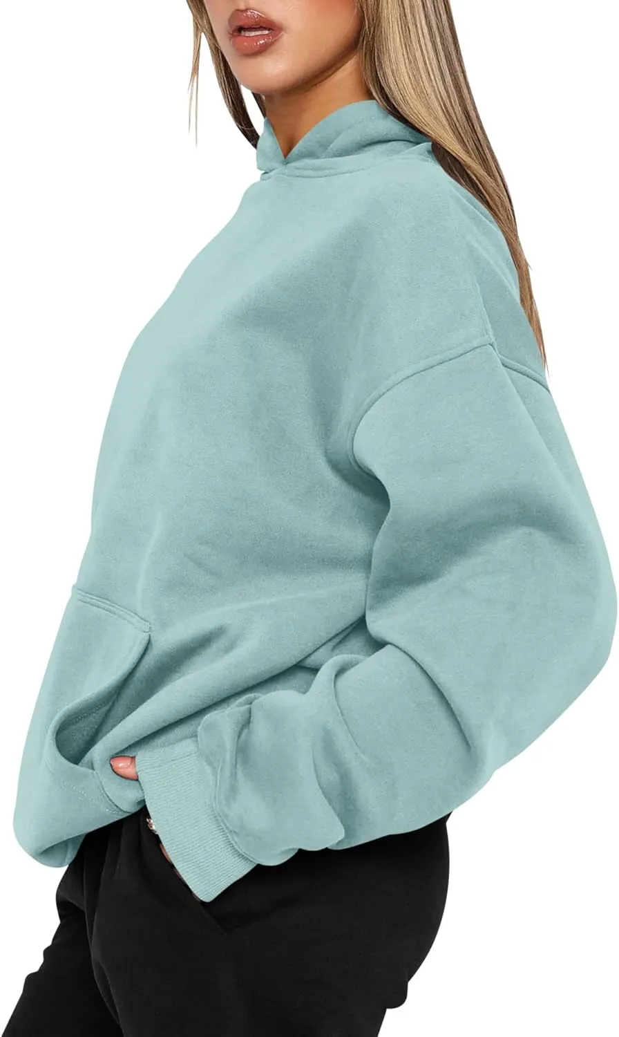 TICTICMIMI Women's Hoodies Sweatshirts Cute Long Sleeve Tops Loose Fleece Pullover Shirts with Pocket