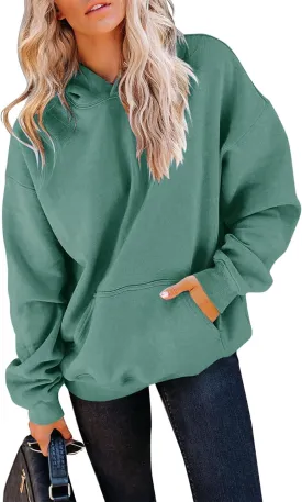 TICTICMIMI Women's Hoodies Sweatshirts Cute Long Sleeve Tops Loose Fleece Pullover Shirts with Pocket