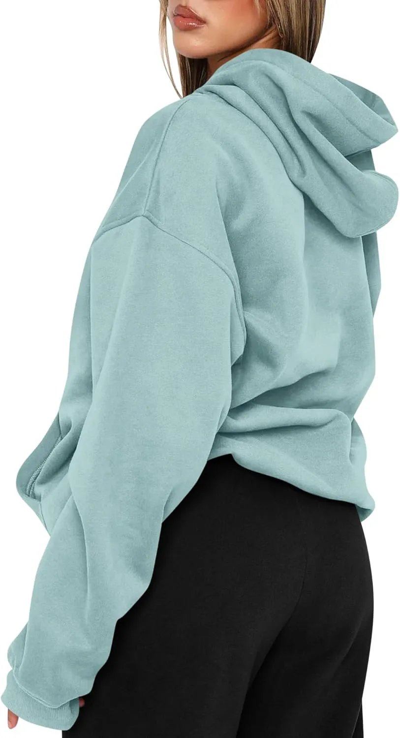 TICTICMIMI Women's Hoodies Sweatshirts Cute Long Sleeve Tops Loose Fleece Pullover Shirts with Pocket