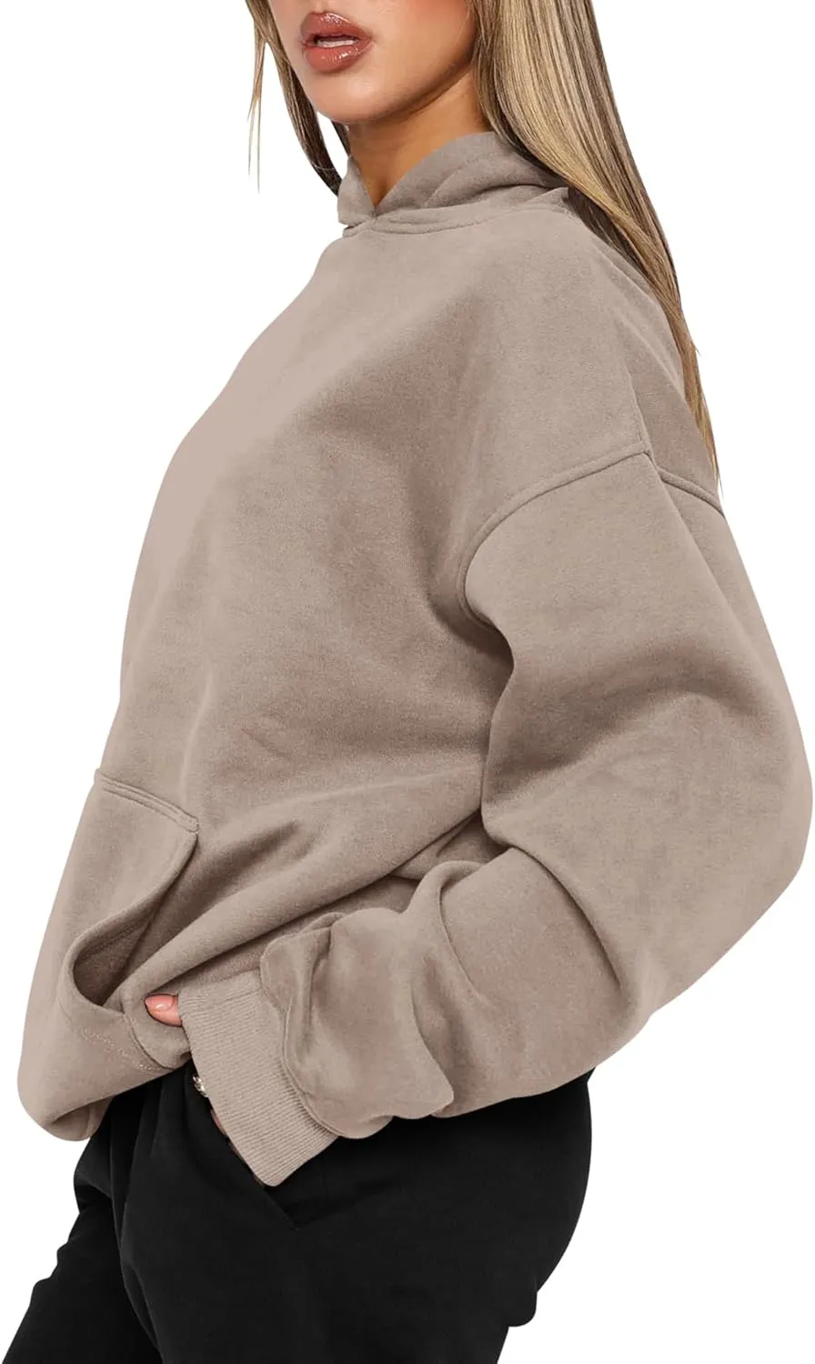 TICTICMIMI Women's Hoodies Sweatshirts Cute Long Sleeve Tops Loose Fleece Pullover Shirts with Pocket