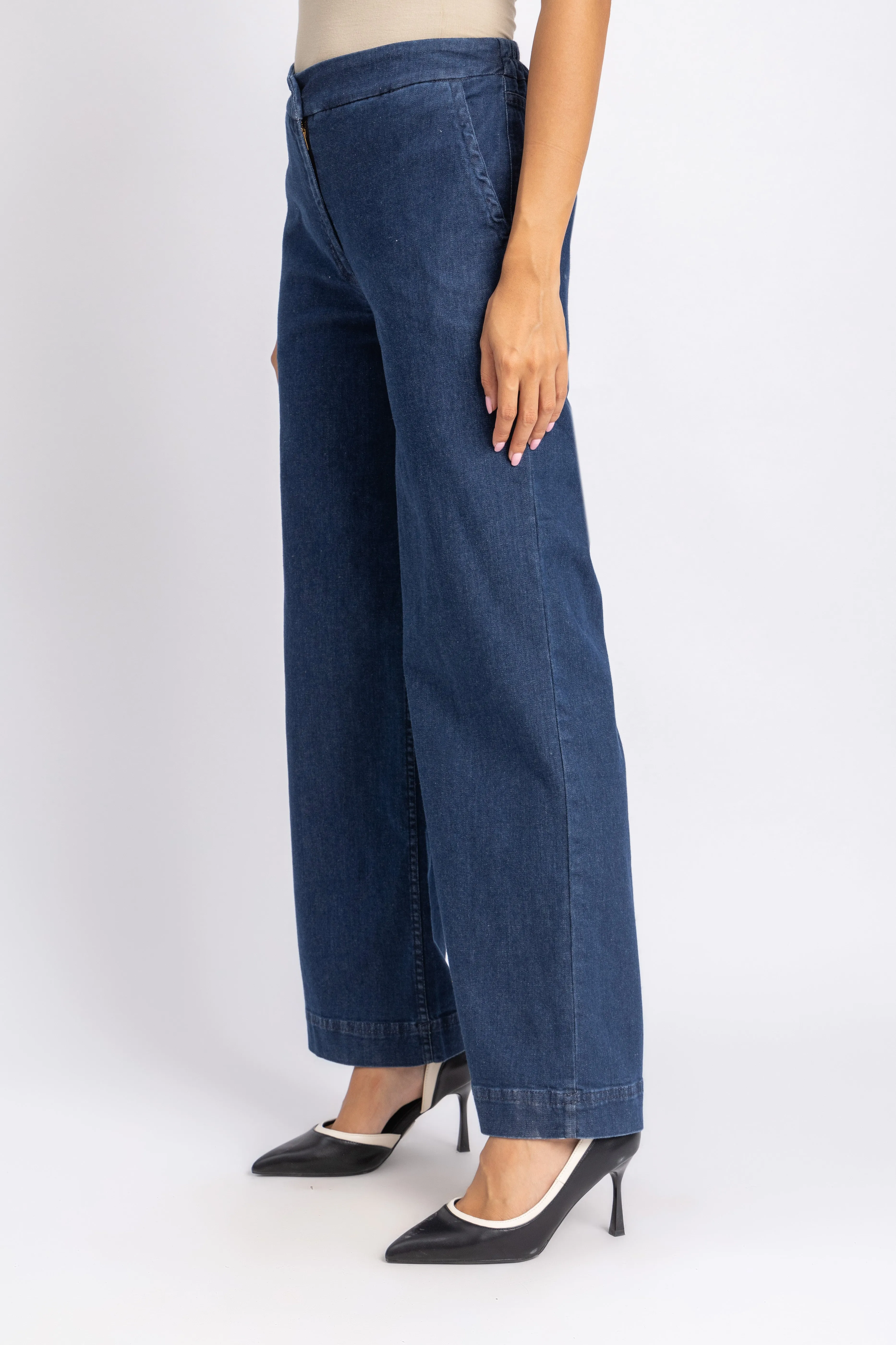 wide leg jeans pants