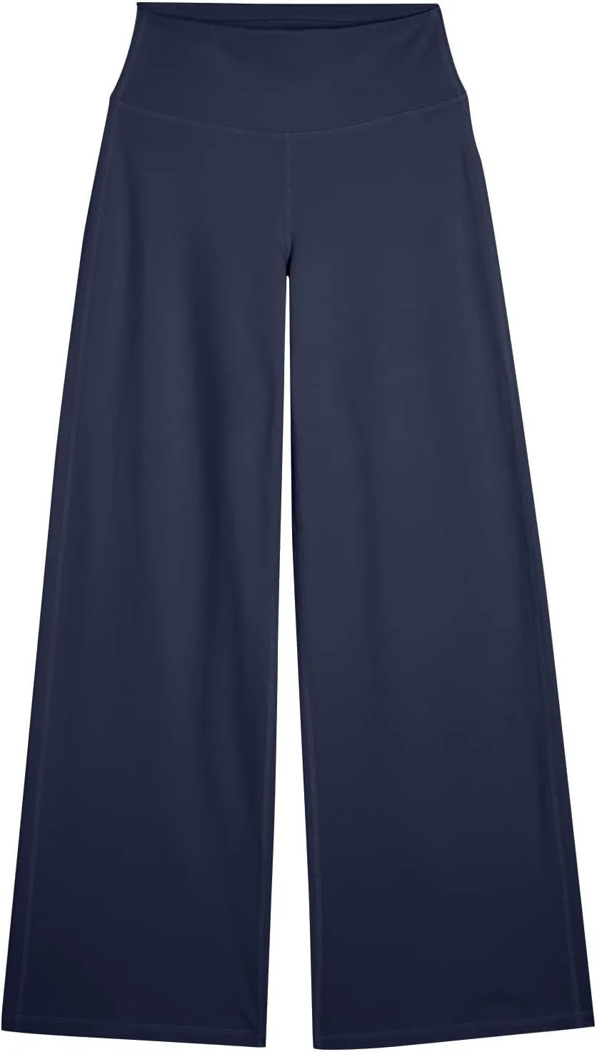 Wide Leg Pants for Women Soft Stretchy Tummy Control Yoga Pants Athletic Workout Pants Cozy Bootcut Leggings Trousers